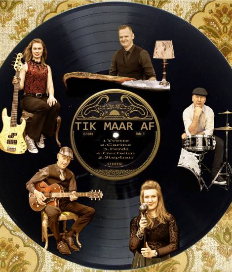 100% analoge coverband Tik Maar Af!