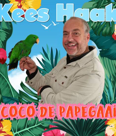 Kees Haak met zijn nieuwe single Coco de Papegaai